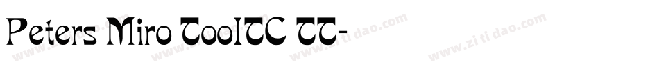Peters Miro TooITC TT字体转换